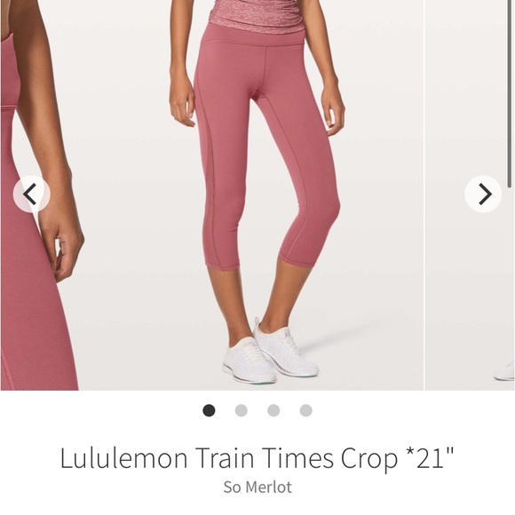 Lululemon Train Times Crop - Dusty Pink - Picture 6 of 7
